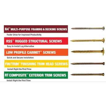 GRK Fasteners 5/16 in. x Star Drive Head Washer Rugged Structural Wood Screw - Cheap Fitting