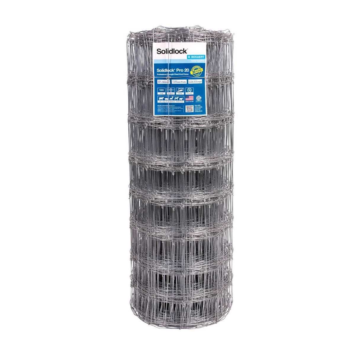 Bekaert 118199 Solidlock Pro 20 Fixed-Knot Cattle Fence 330-ft - Cheap Fitting