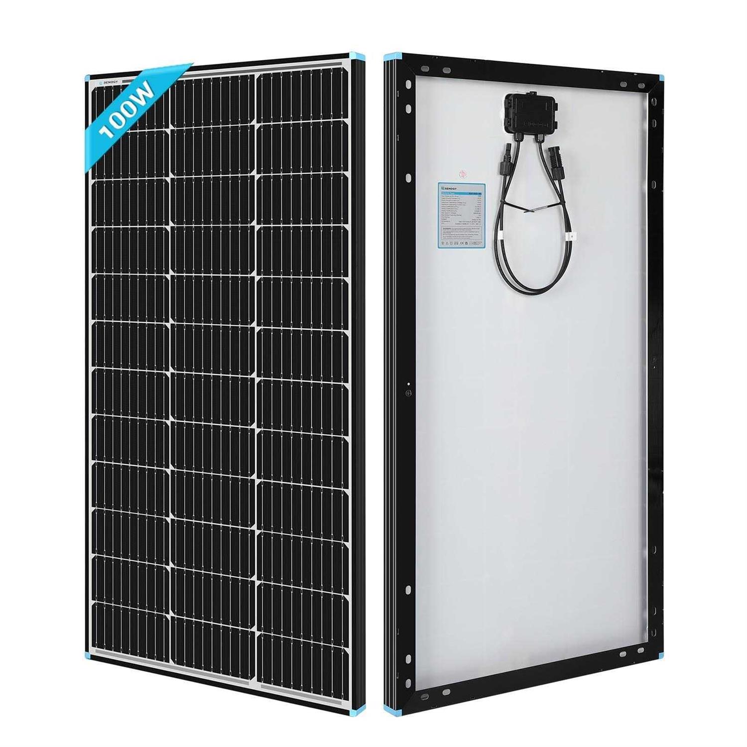 Renogy 100 Watt 12 Volt Monocrystalline Solar Panel - Cheap Fitting