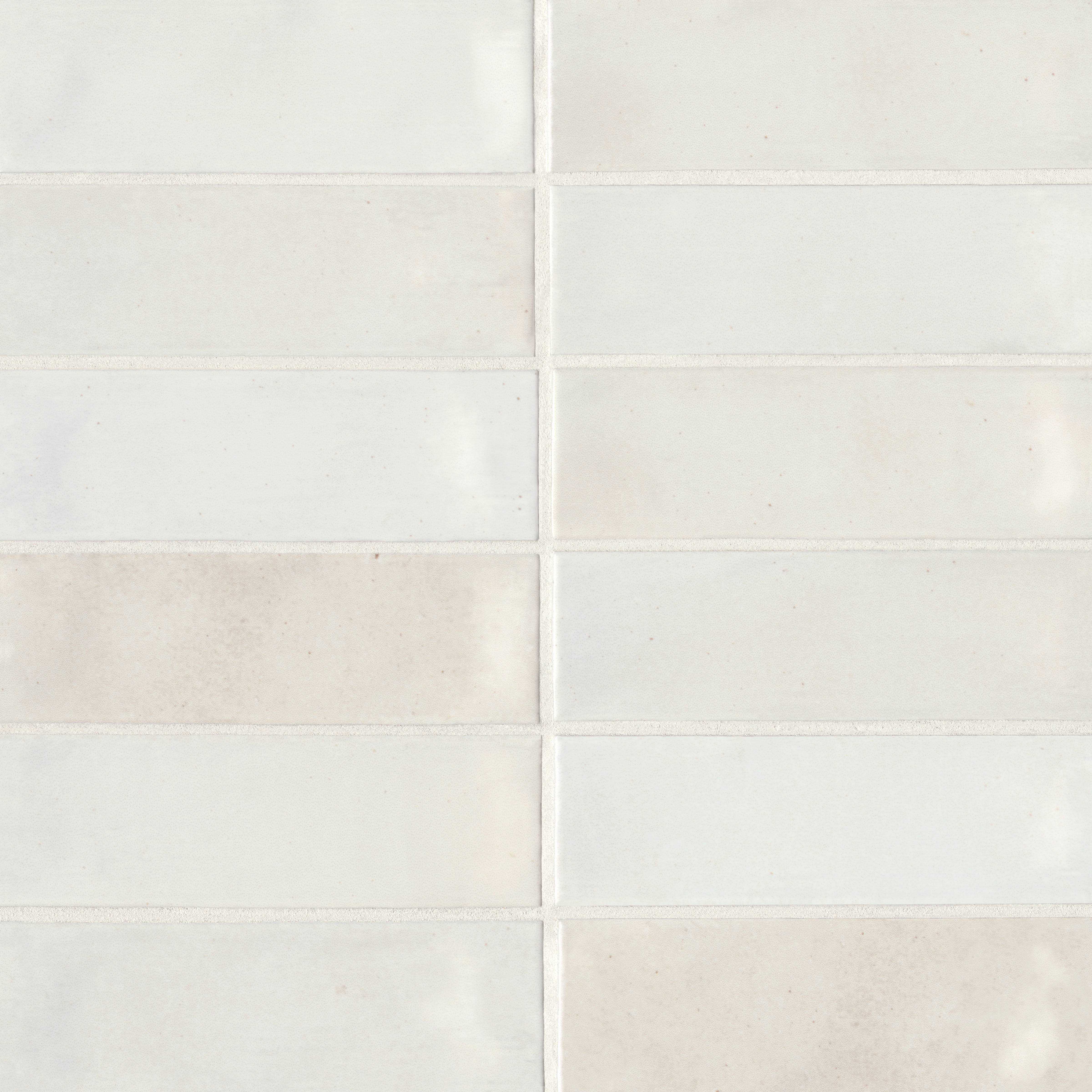 Bedrosians Celine 2 x 6 Glossy Porcelain Floor & Wall Tile - Cheap Fitting