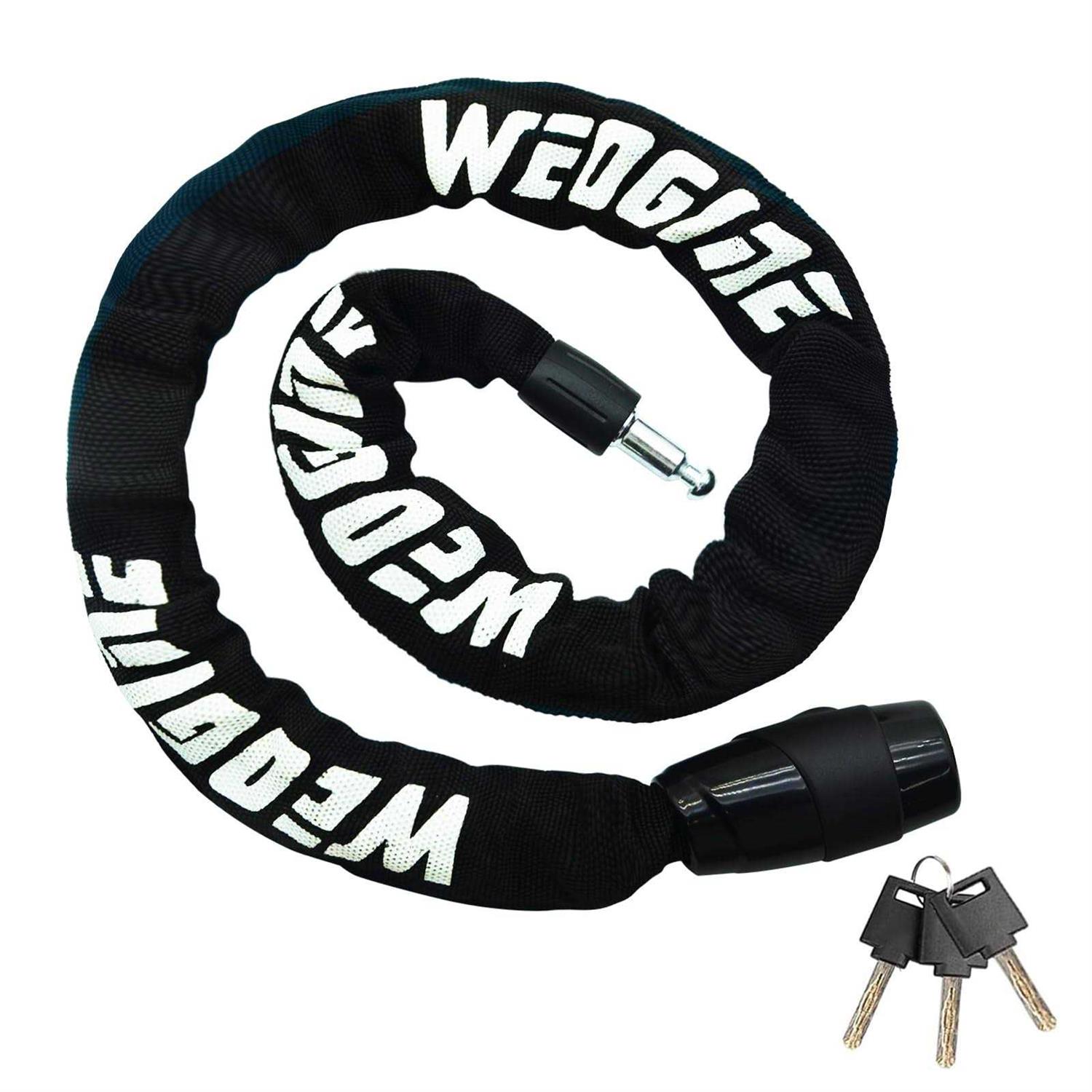 Weogine Bike Chain Lock Heavy Duty Anti-Theft Bicycle Chain Lock 2.72 Ft Security Bike Locks with 3 Keys - Cheap Fitting
