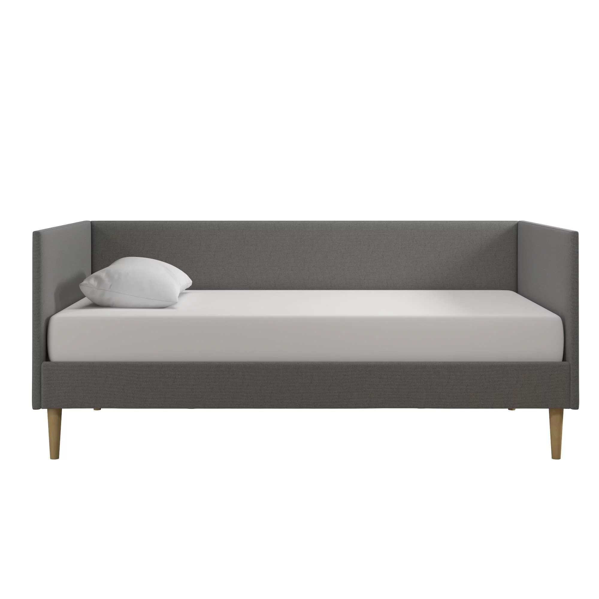 DHP Franklin Mid-Century Upholstered Daybed Frame, Gray Linen, Queen - Cheap Fitting