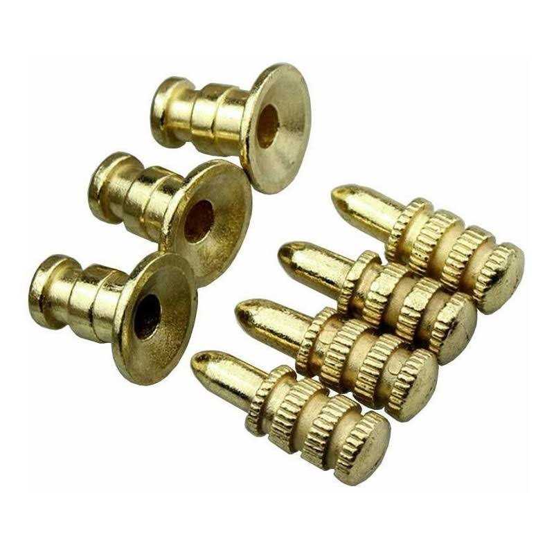 Pack of 15 Metal Table Pins Dowels Table Bolt Sleeve Connectors Table Leaf Hardware - Cheap Fitting
