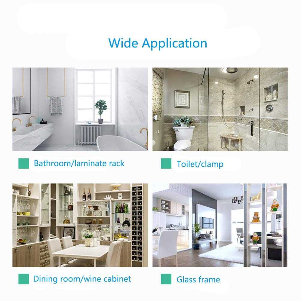 Kyien Pack of 8 Aluminum Alloy Square Glass Shelf Clamp Clip Holder Support Bracket - Cheap Fitting