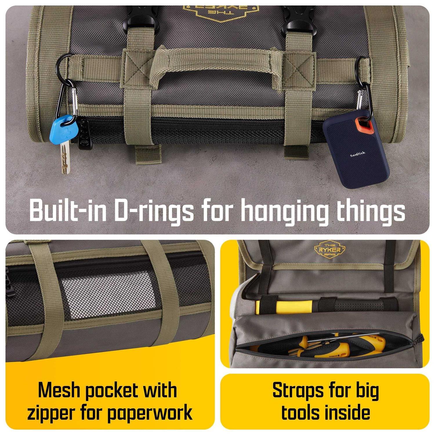 The Ryker Bag PRO Official Tool Roll Organizer - Cheap Fitting