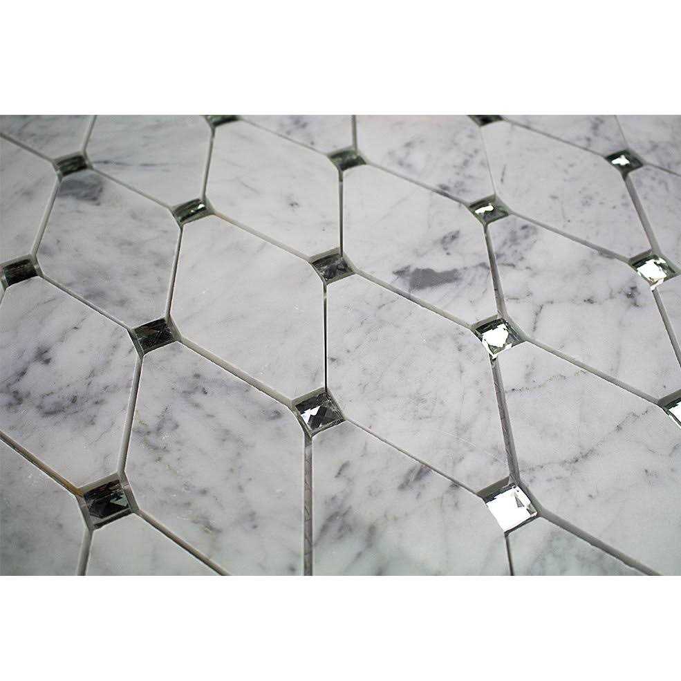Mirage 3 x 5 Glass/Marble Random Mosaic Wall Tile Ivy Hill Tile - Cheap Fitting