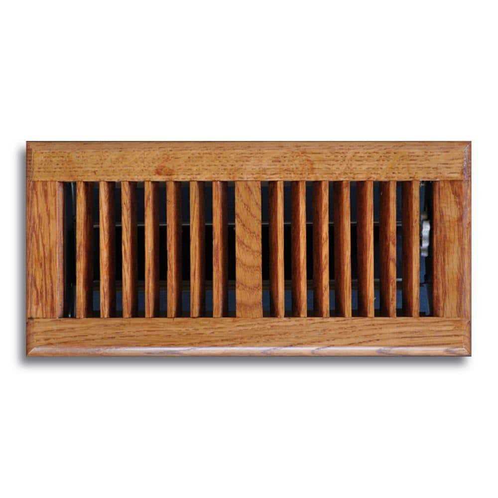T.A. Industries 4 in. x 10 in. Oak Floor Diffuser - Cheap Fitting