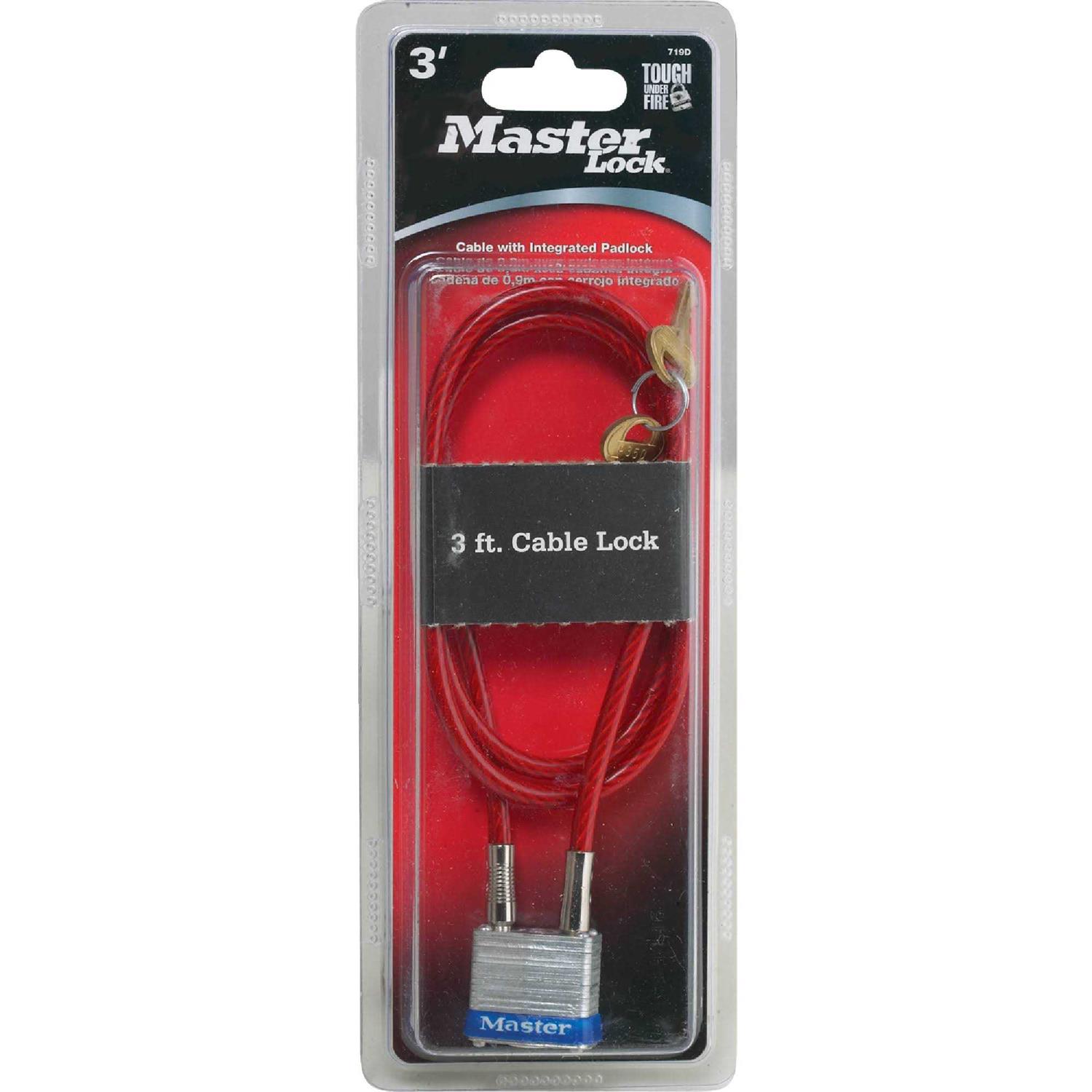 Master Lock 719D Padlock Cable - Cheap Fitting