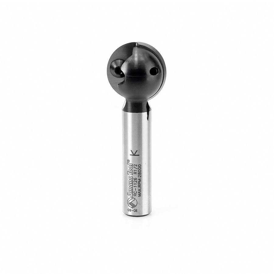 Amana Tool RC-1126 Carbide Tipped CNC Ball End Insert Router Bit 1/2 R x 1 Inch D x 1/2 CH x 1/2 SHK - Cheap Fitting