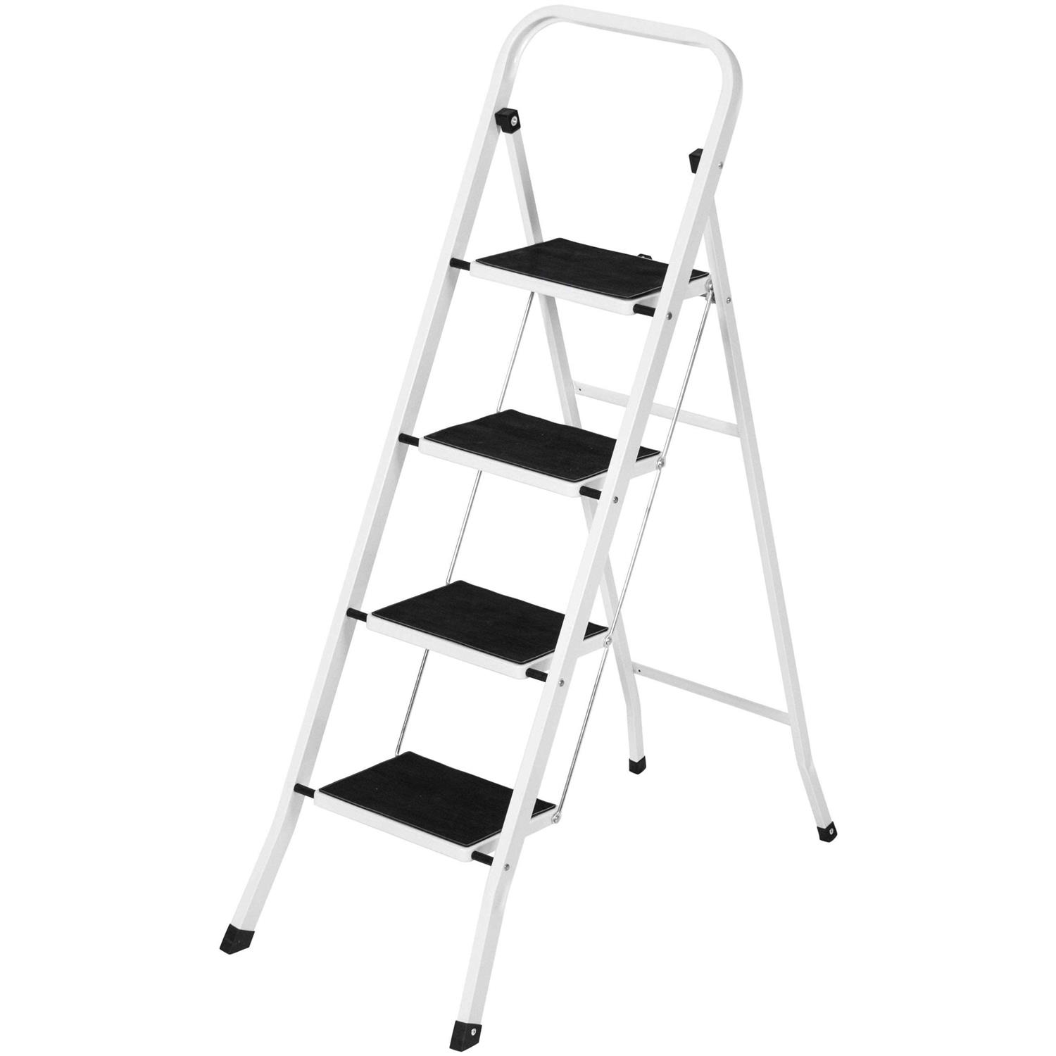 Best Choice Products 4-Step Portable Folding Steel Ladder w/ Hand Rail - Cheap Fitting