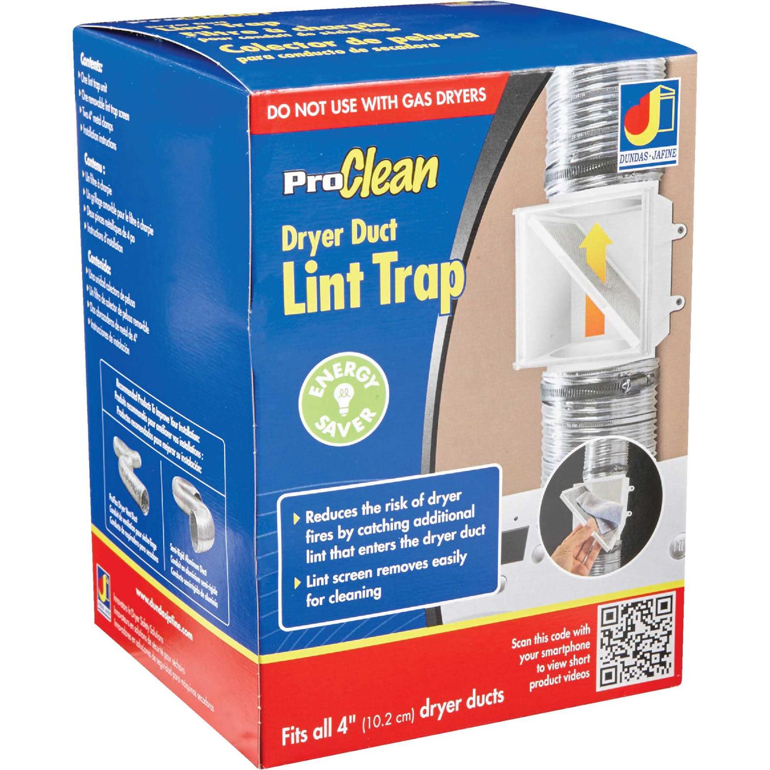 Dundas Jafine ProClean PCLT4WZW Dryer Duct Lint Trap - Cheap Fitting