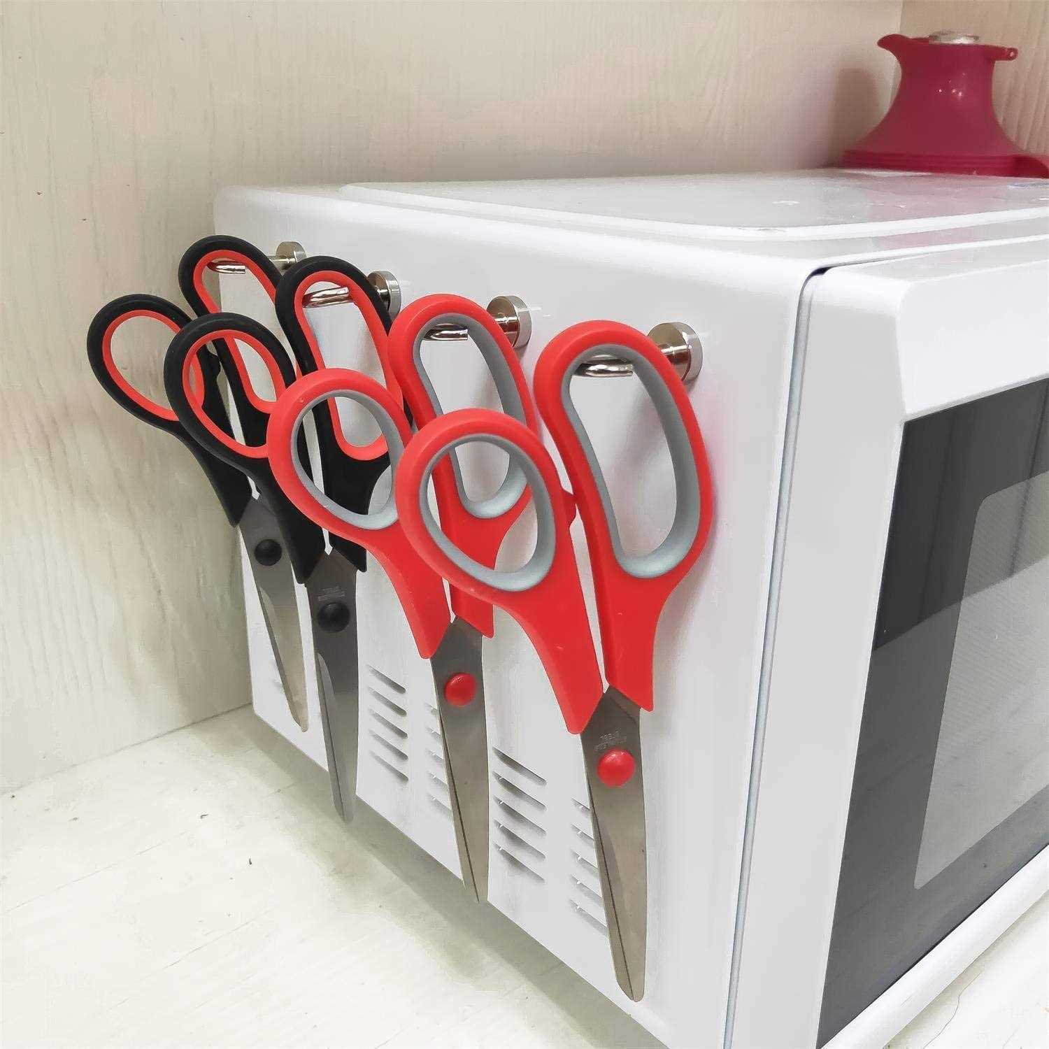 E BAVITE Magnetic Hooks 25LB for Cruise, Grill, Towel, Indoor Hanging, Kitchen, Workplace Office and Garage - Cheap Fitting