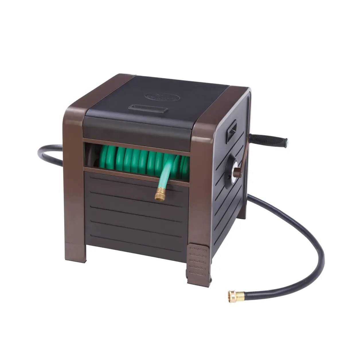 Liberty Garden 200 ft. Elite Series Hose Storage Box - Cheap Fitting