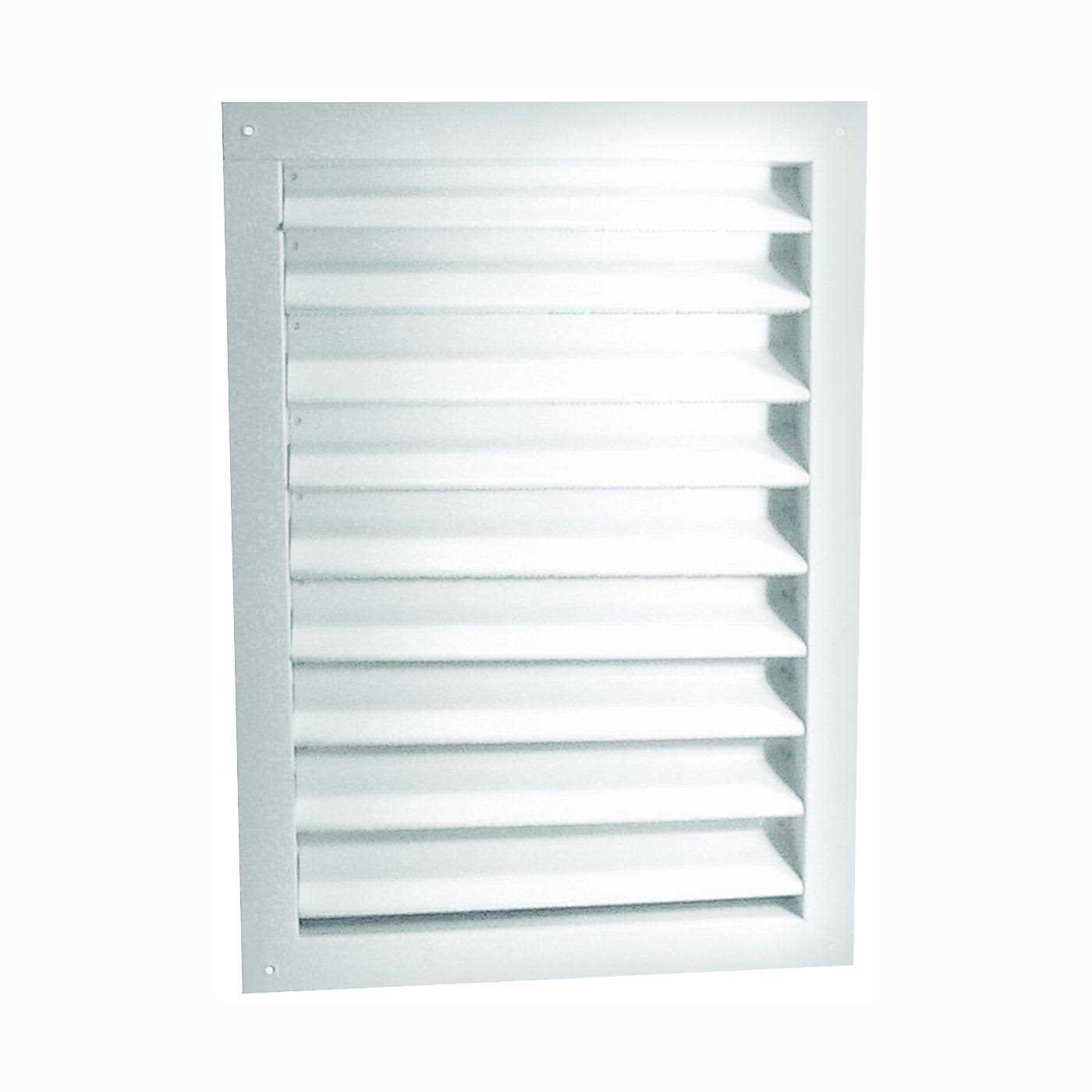 Master Flow 18 in. W x 24 in. L White Aluminum Wall Louver - Cheap Fitting