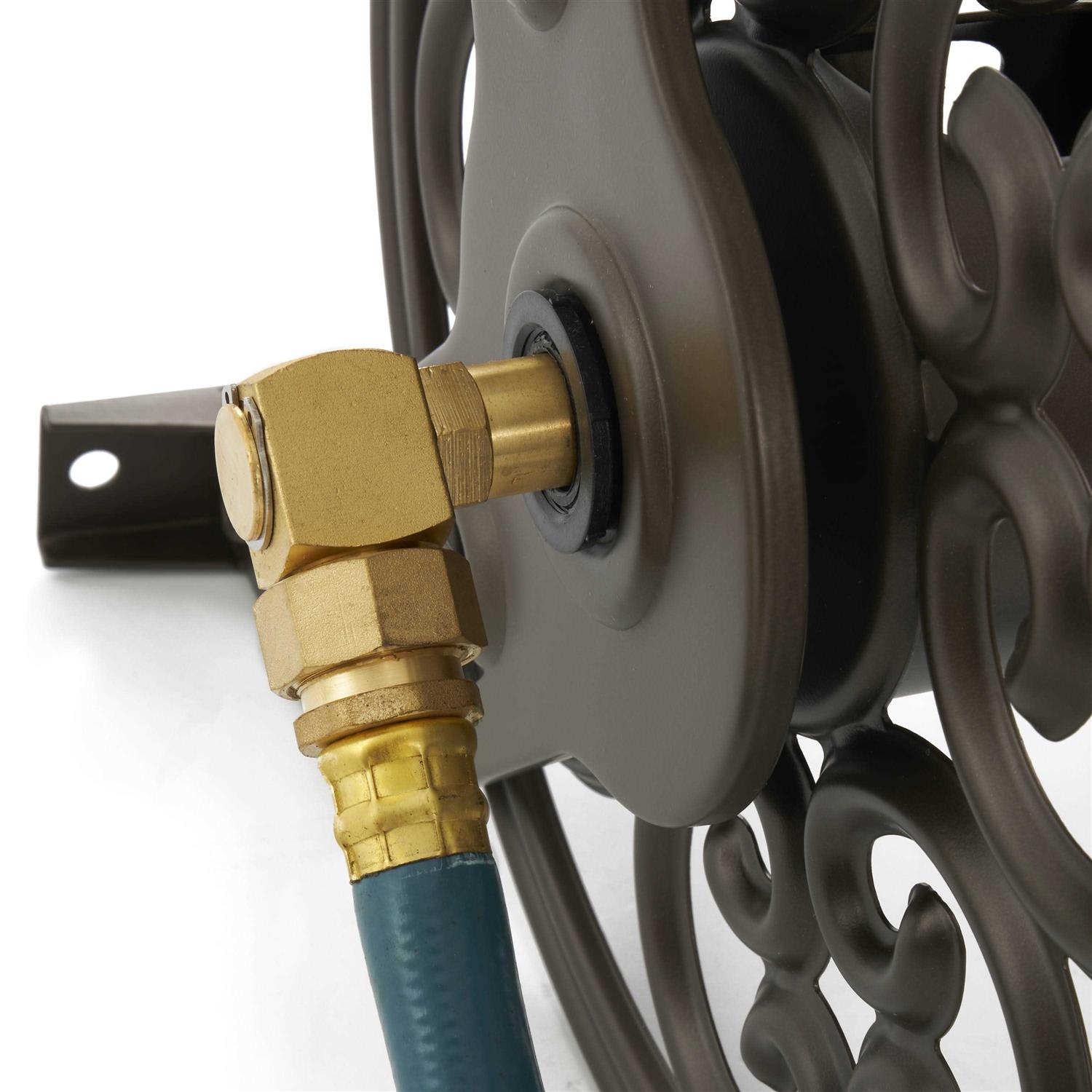 Liberty Garden Decorative Hose Reel - Cheap Fitting