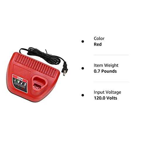 Replacement Charger Compatible with 12 Volt Battery Charger Genuine OEM Compatible with 48-59-2401 Lithium Ion Battery with LED Indicating - Cheap Fitting