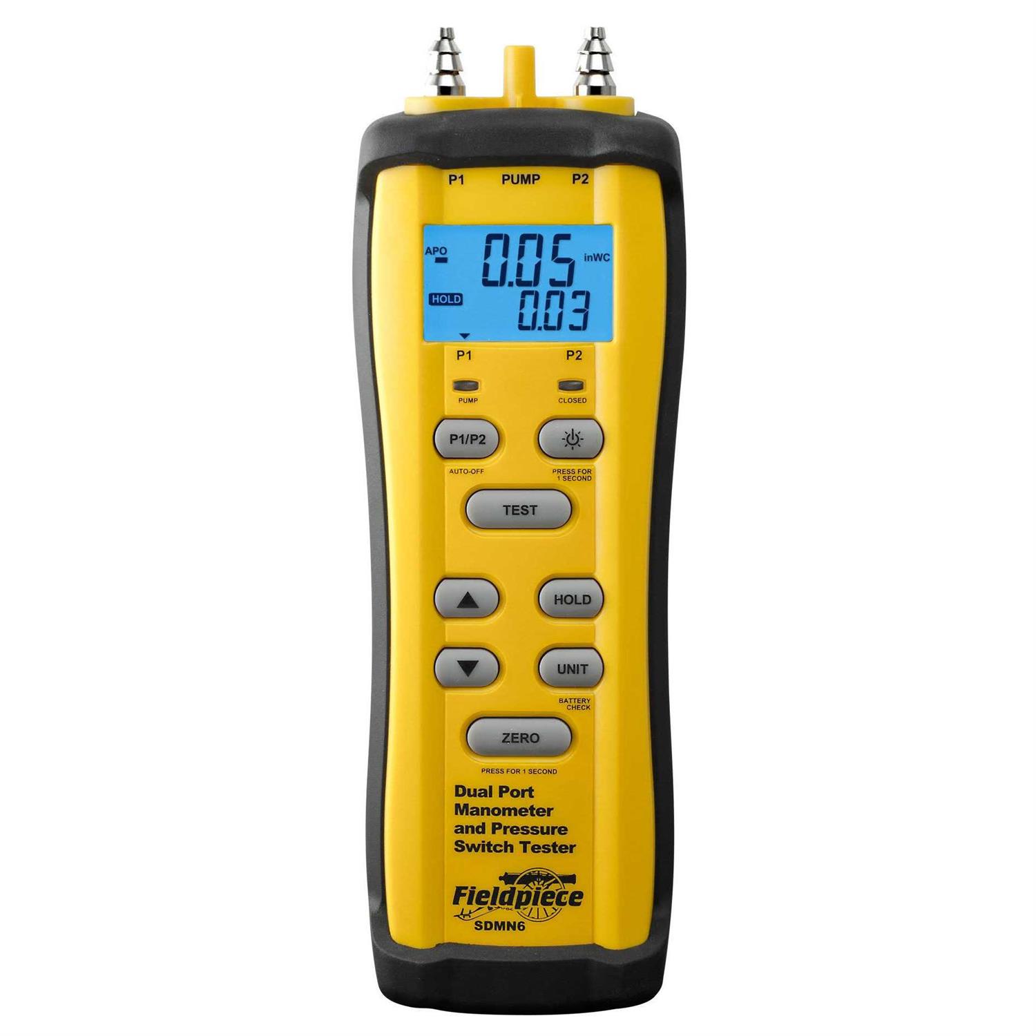 Fieldpiece SDMN6 Dual Port Manometer & Pressure Switch Tester - Cheap Fitting