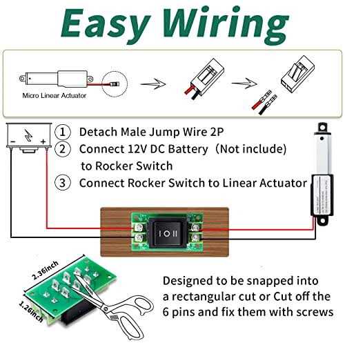 Micro Electric Linear Actuator with Controller 2 Stroke Mini Motion Actuator 12V DC - Cheap Fitting