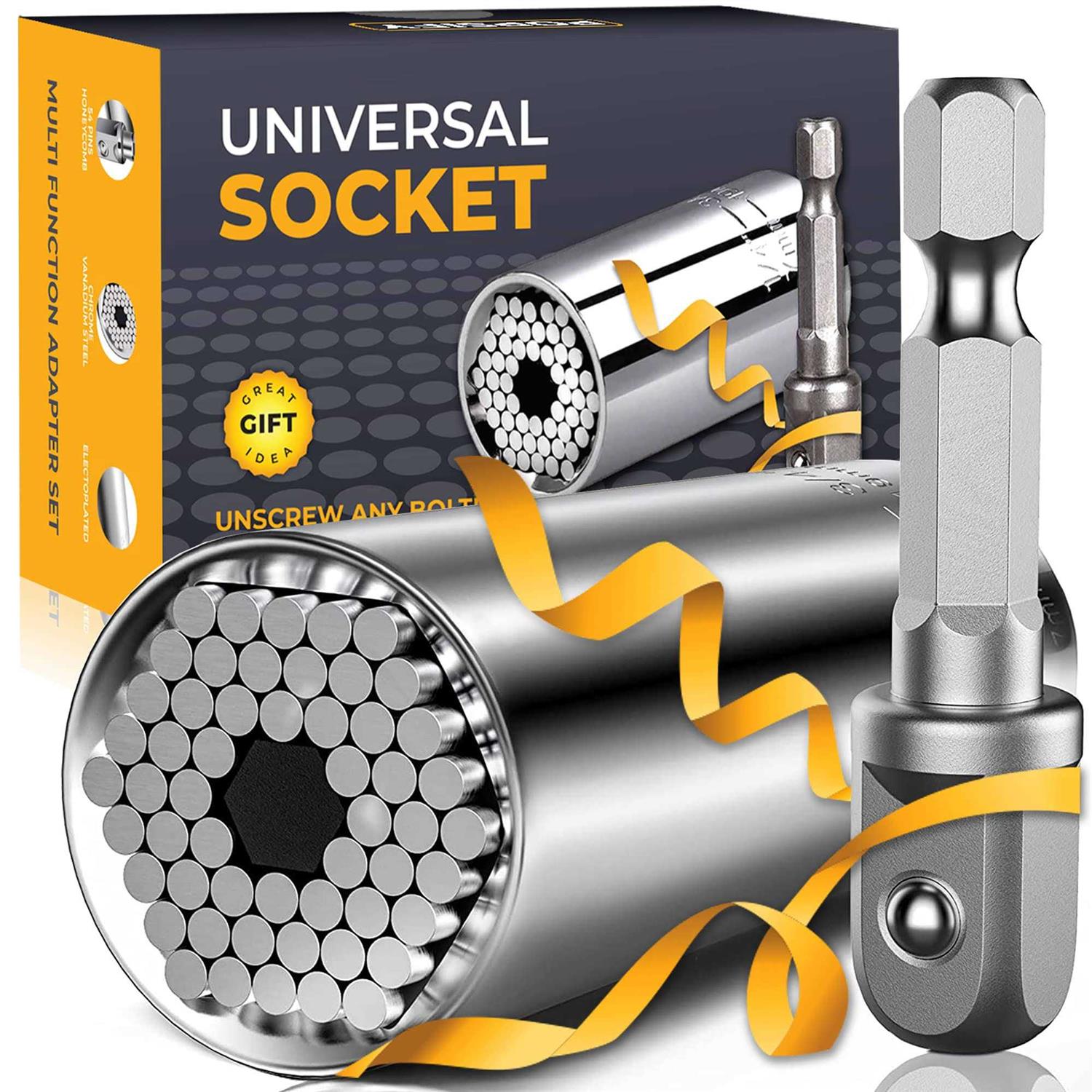 Popsify Universal Socket Tools Gifts for Men Dad Gifts Stocking Stuffers Mens Gifts Christmas Gifts for Men Him Dad Boyfriend Father Husband Mechanic - Cheap Fitting