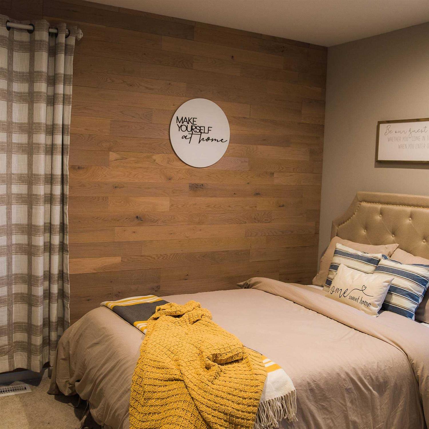 Timberchic Oak Wooden Wall Planks Peel and Stick Application - Cheap Fitting