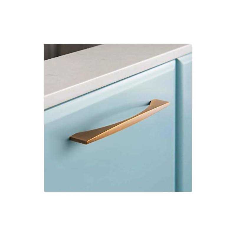 Myxekllo 4 Pack Cabinet Drawer Pulls Brushed Coffee Bridge Shape Pulls Handles for Dresser Drawers Bathroom Cabinet Hardware - Cheap Fitting