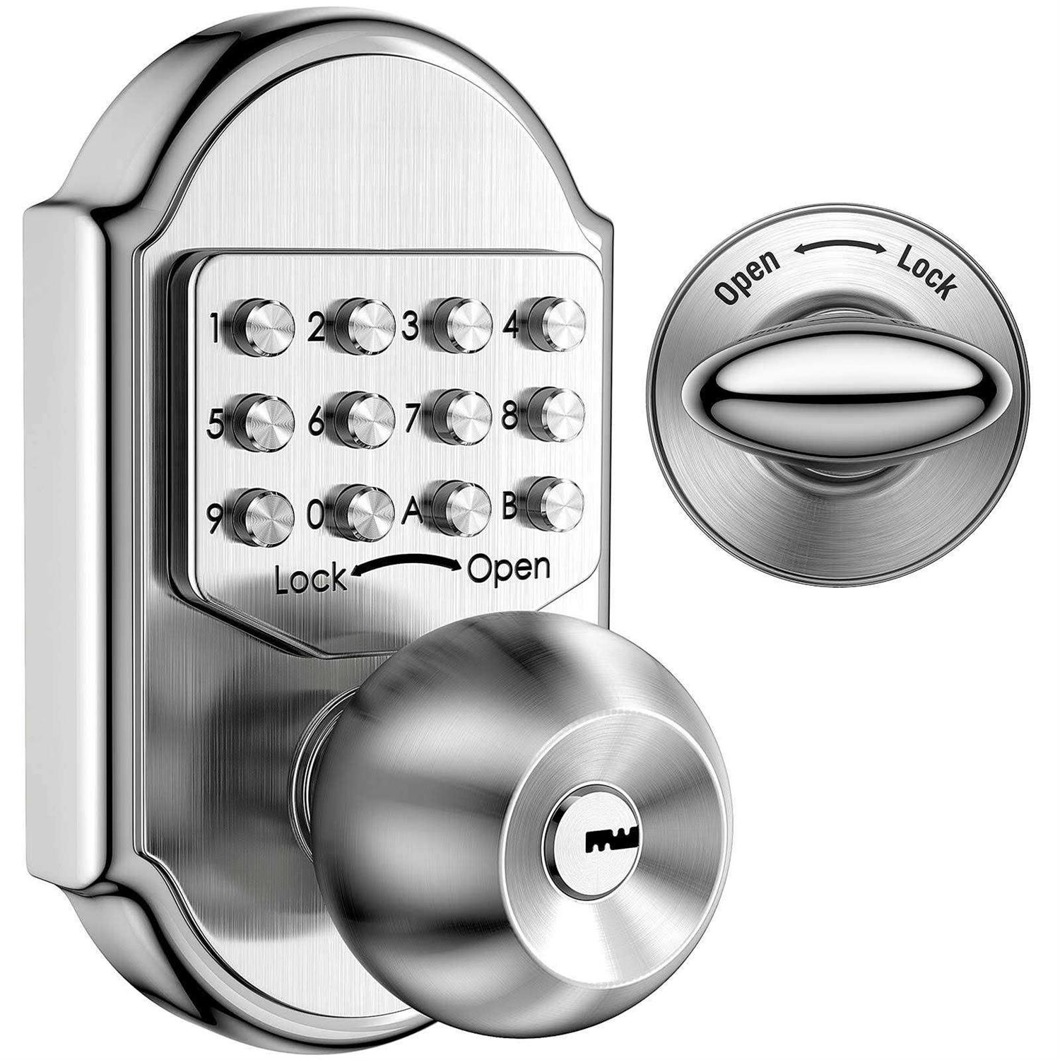 Megaflint Keyless Entry Door Lock Deadbolt Keypad Mechanical Stainless Steel 100% Mechanical - Cheap Fitting