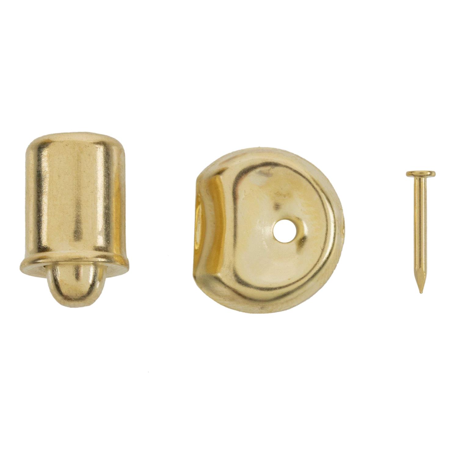 Large Brass Plated Spring Loaded Bullet Catch with Striker Plate - Cheap Fitting