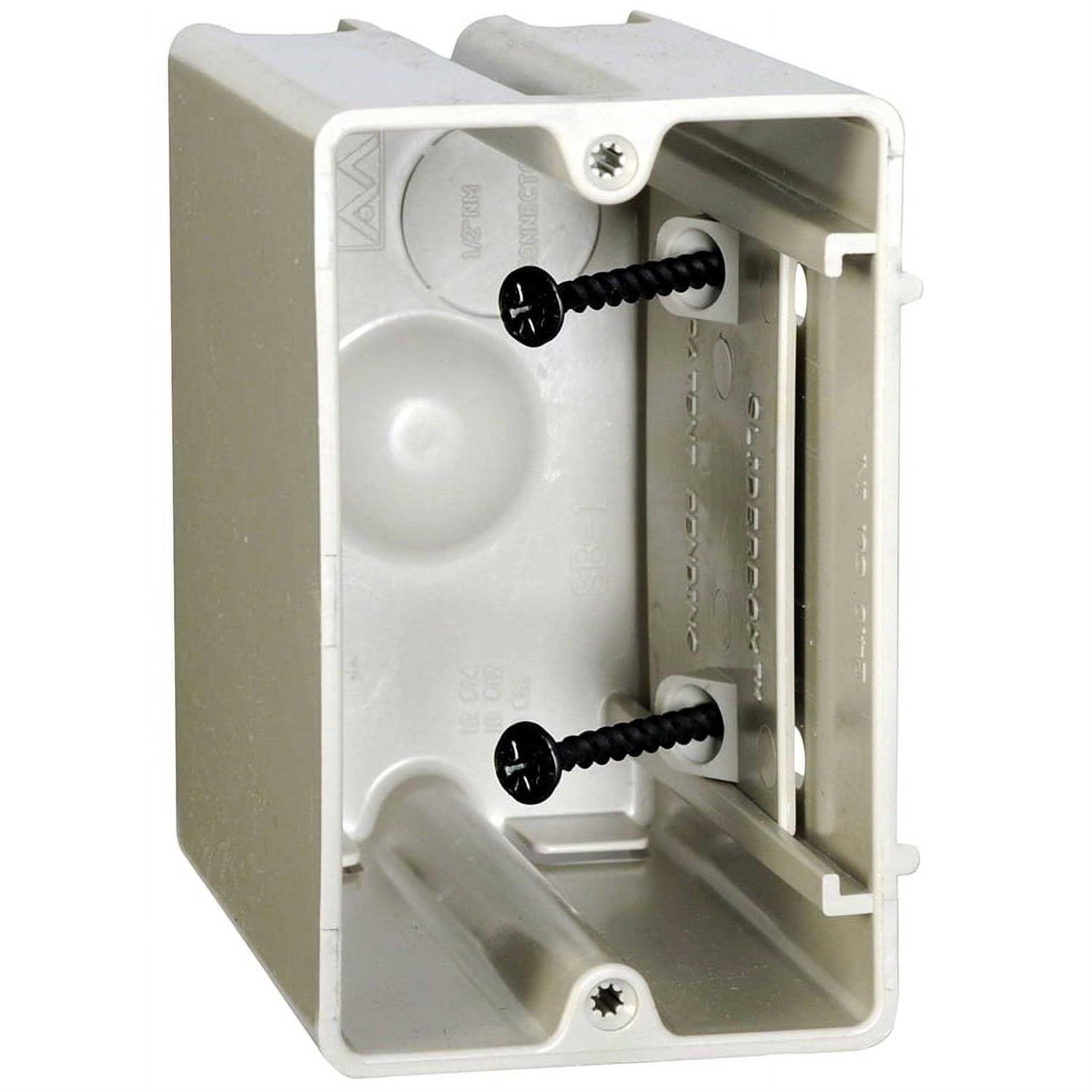 Allied Moulded SB-1 Sliderbox Single Gang Outlet Box - Cheap Fitting