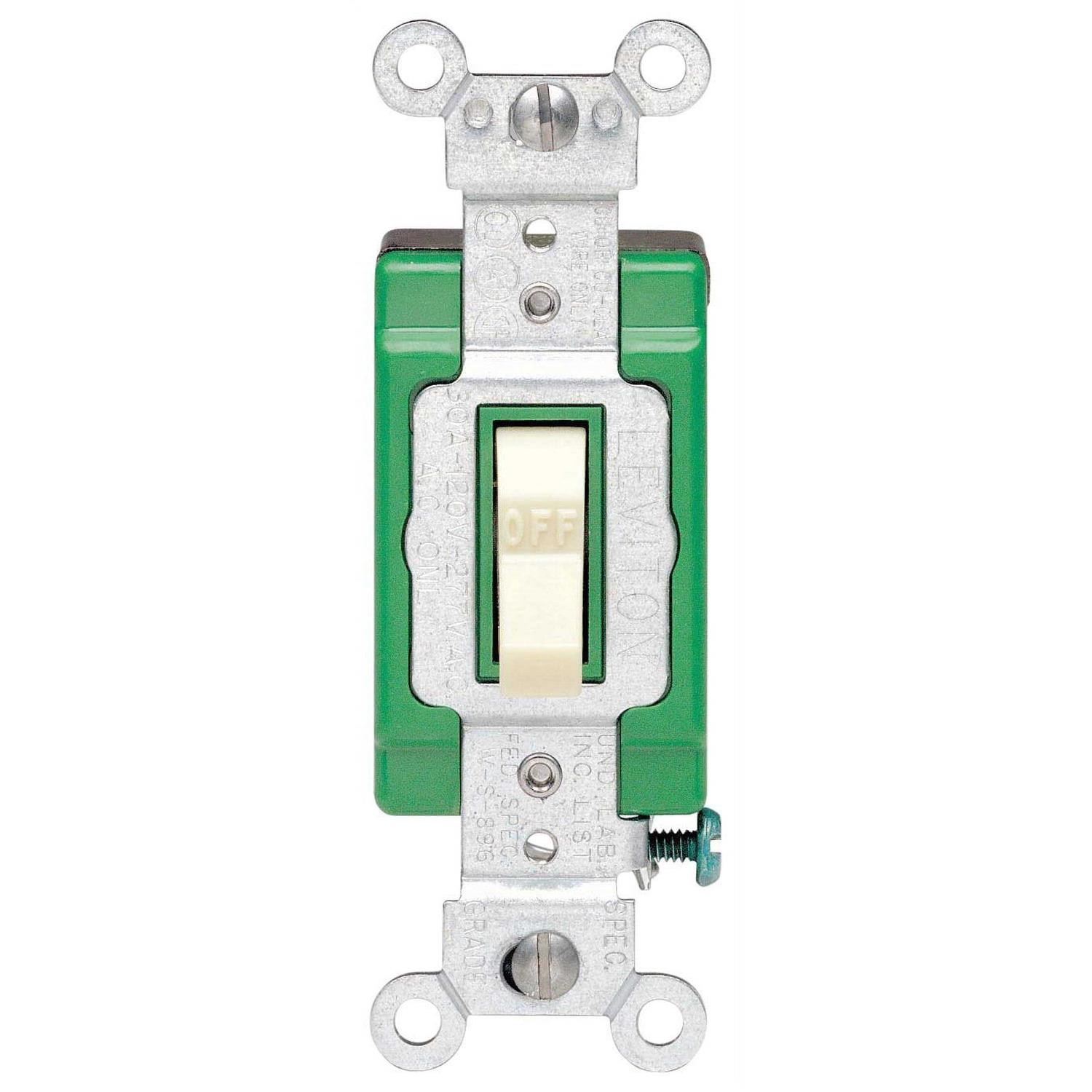 Leviton Toggle Double-Pole AC Quiet Switch 3032-2I - Cheap Fitting