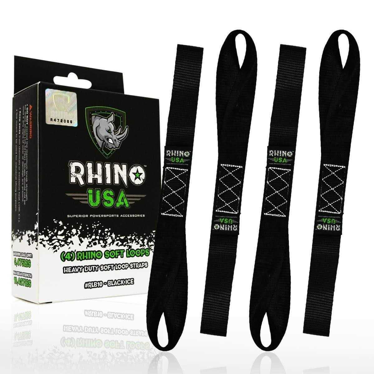 Rhino USA 1.7 inch x 17 inch Soft Loop Tie-Down Straps - Cheap Fitting