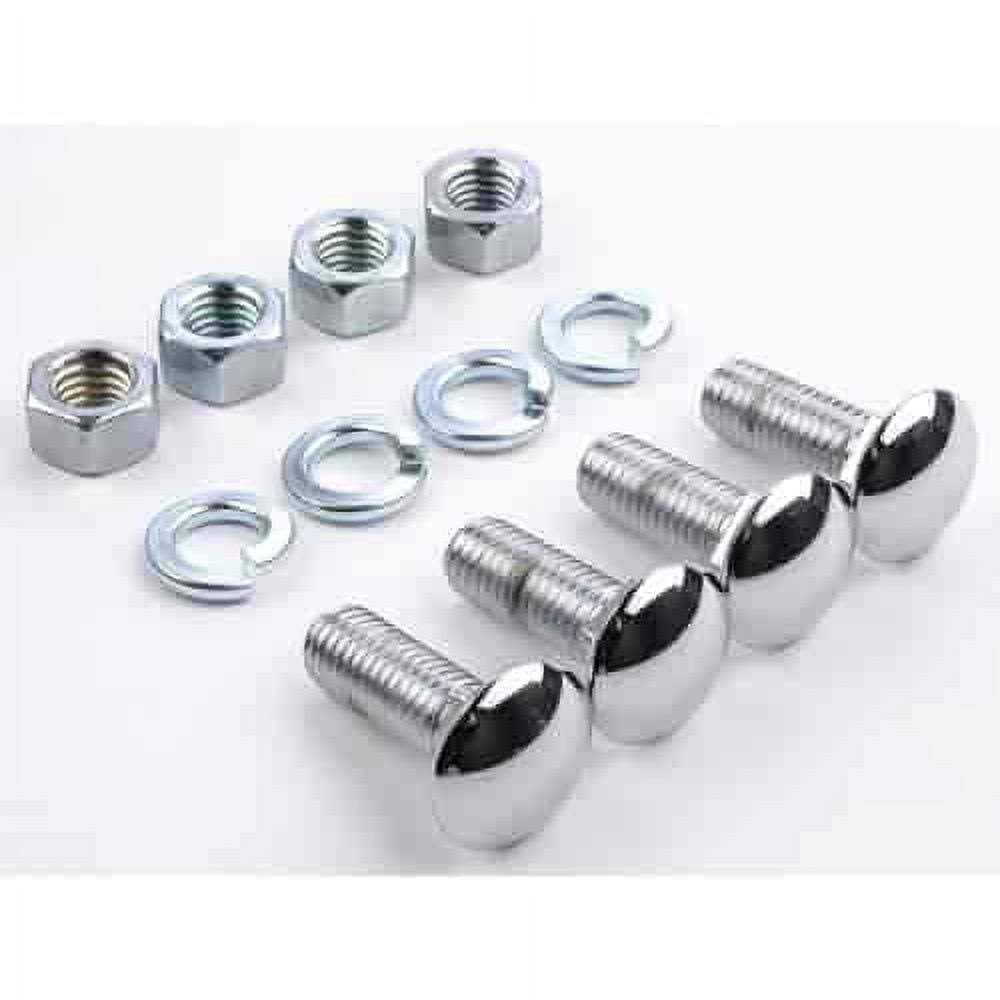JEGS 83779 Chrome Bumper Bolt Kit Made in the USA Includes - Cheap Fitting