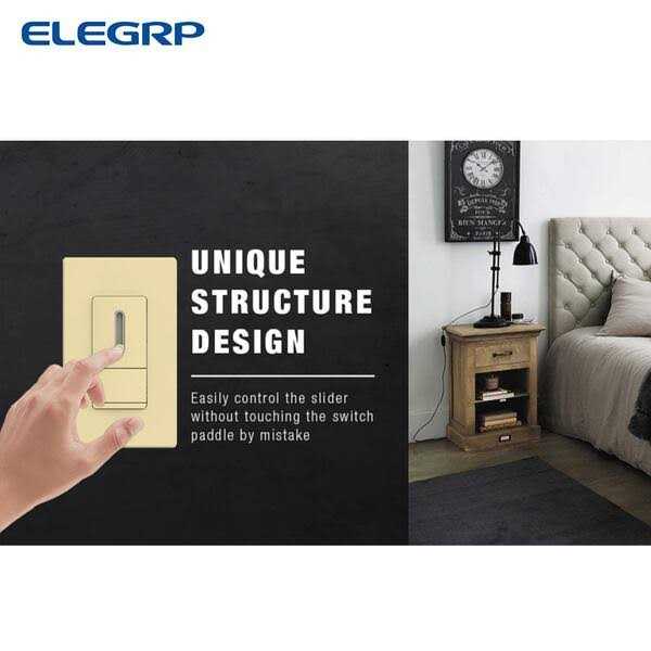 ELEGRP 150-Watt Slide Single Pole or 3-Way Dimmer - Cheap Fitting