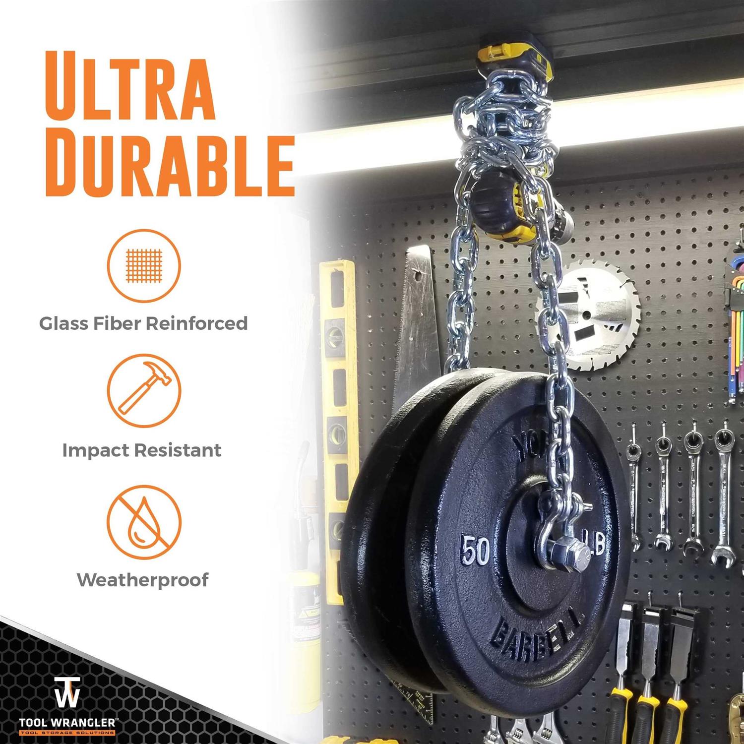 Tool Wrangler Organization For Dewalt 20V Tools & Batteries Black 18pc Combo 10+8 = 10 Dewalt Tool Holder + 8 Dewalt Battery Holder - Cheap Fitting