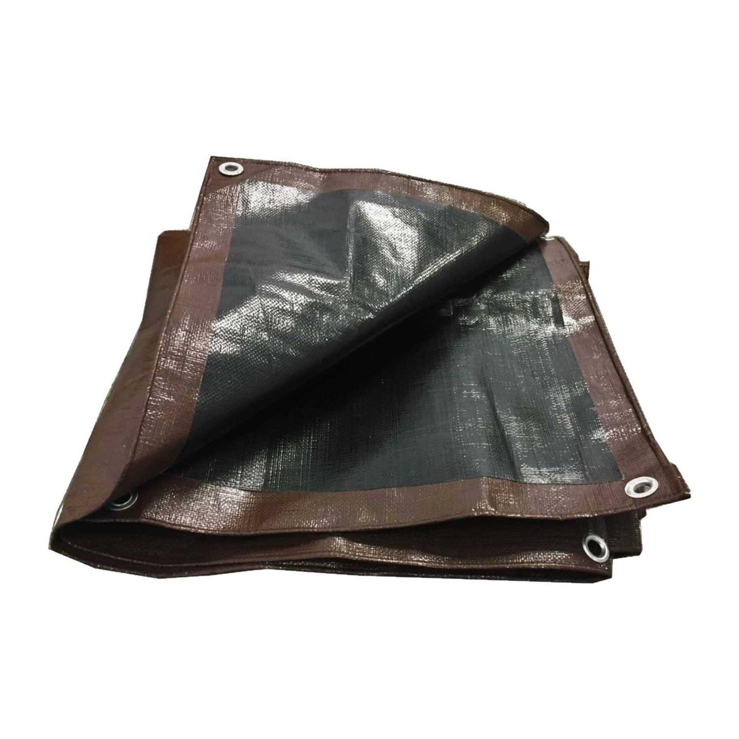 Onestock Brown Heavy Duty Poly Tarp cover with Grommets	Onestock Brown Heavy Duty Poly Tarp cover with Grommets - Cheap Fitting