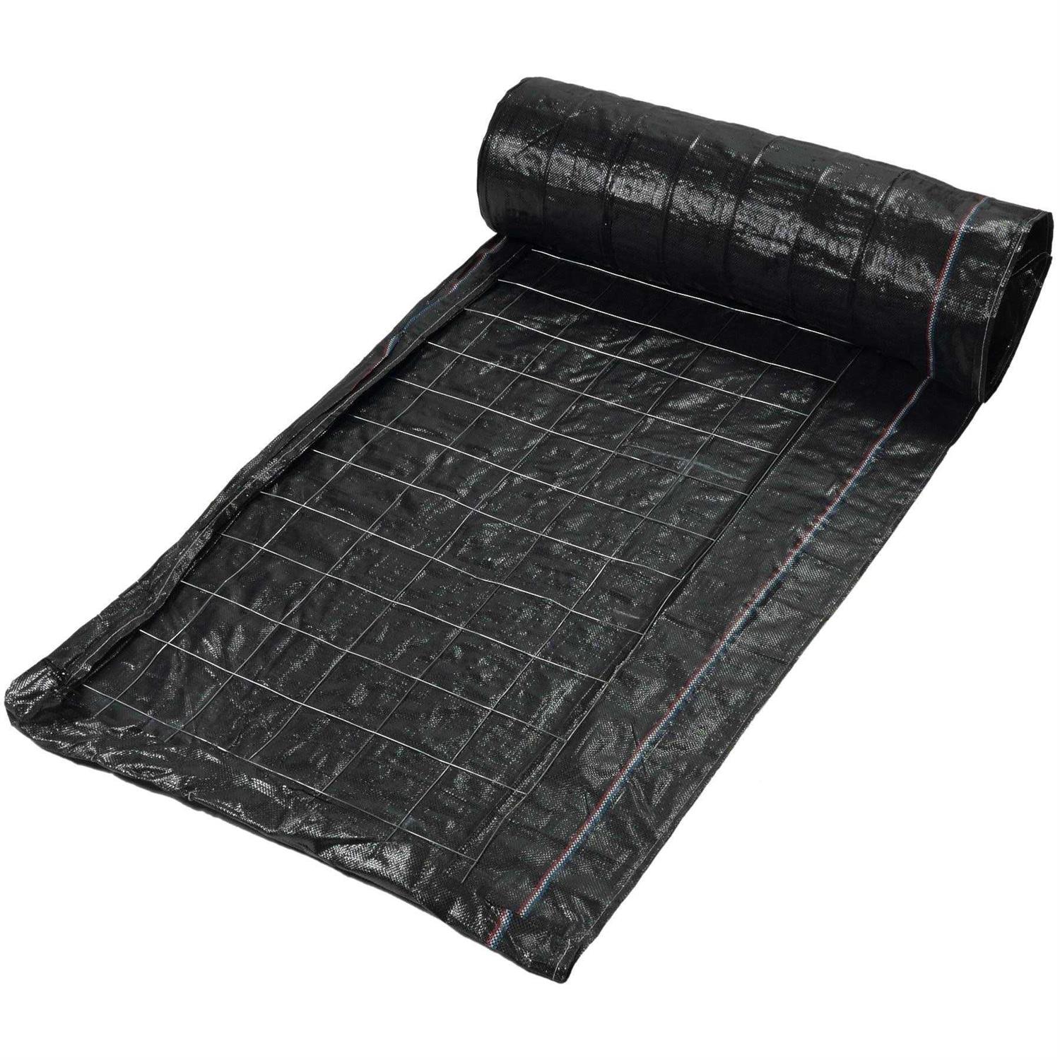 Mutual Industries 100 ft. Black Wire Backed Silt Fence - Cheap Fitting