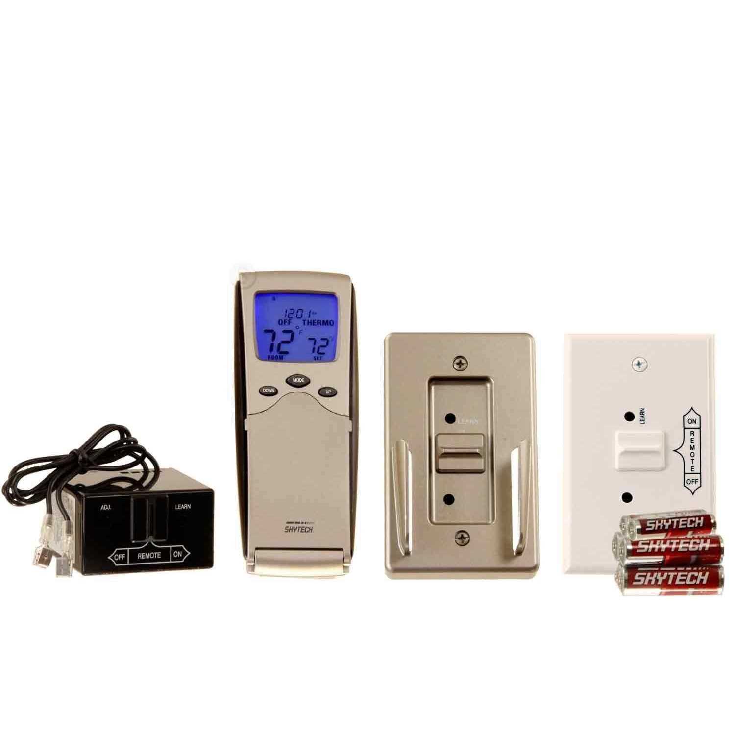 Skytech Backlit Programmable Fireplace Remote Control with Thermostat - Cheap Fitting