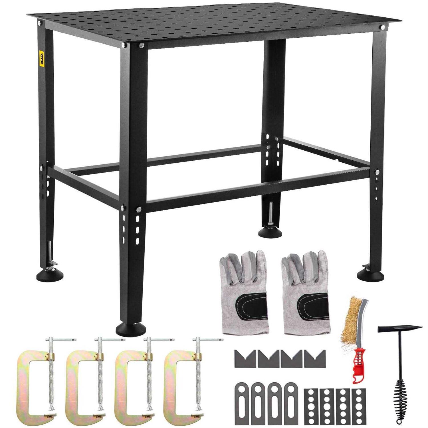 VEVORbrand Welding Table 36 x 24 Adjustable Workbench 0.12 Thick Industrial Workbench - Cheap Fitting