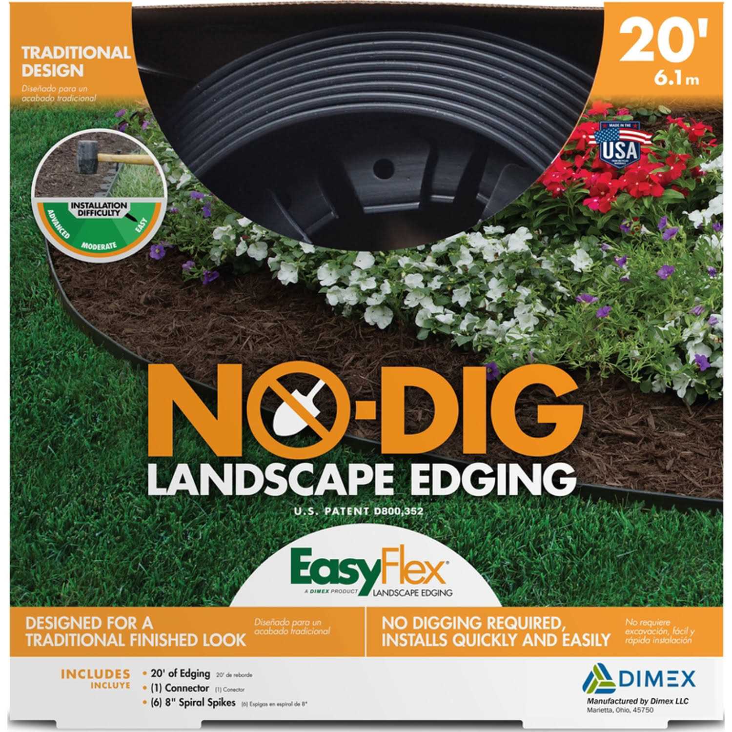 EasyFlex No-Dig Landscape Edging Kit - Cheap Fitting