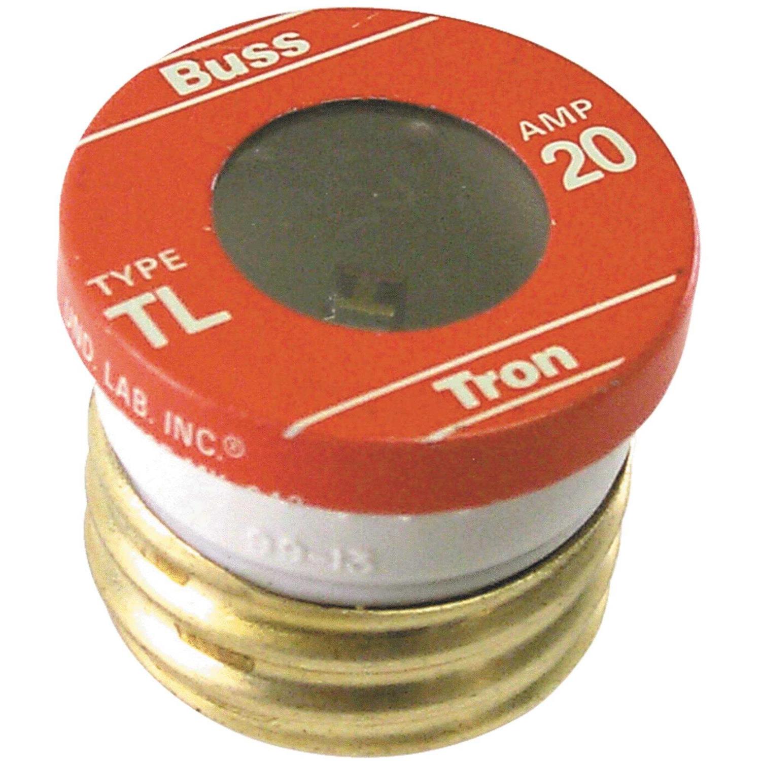 Bussmann TL Time-Delay Plug Fuse 20 Amp TL-20PK4 - Cheap Fitting