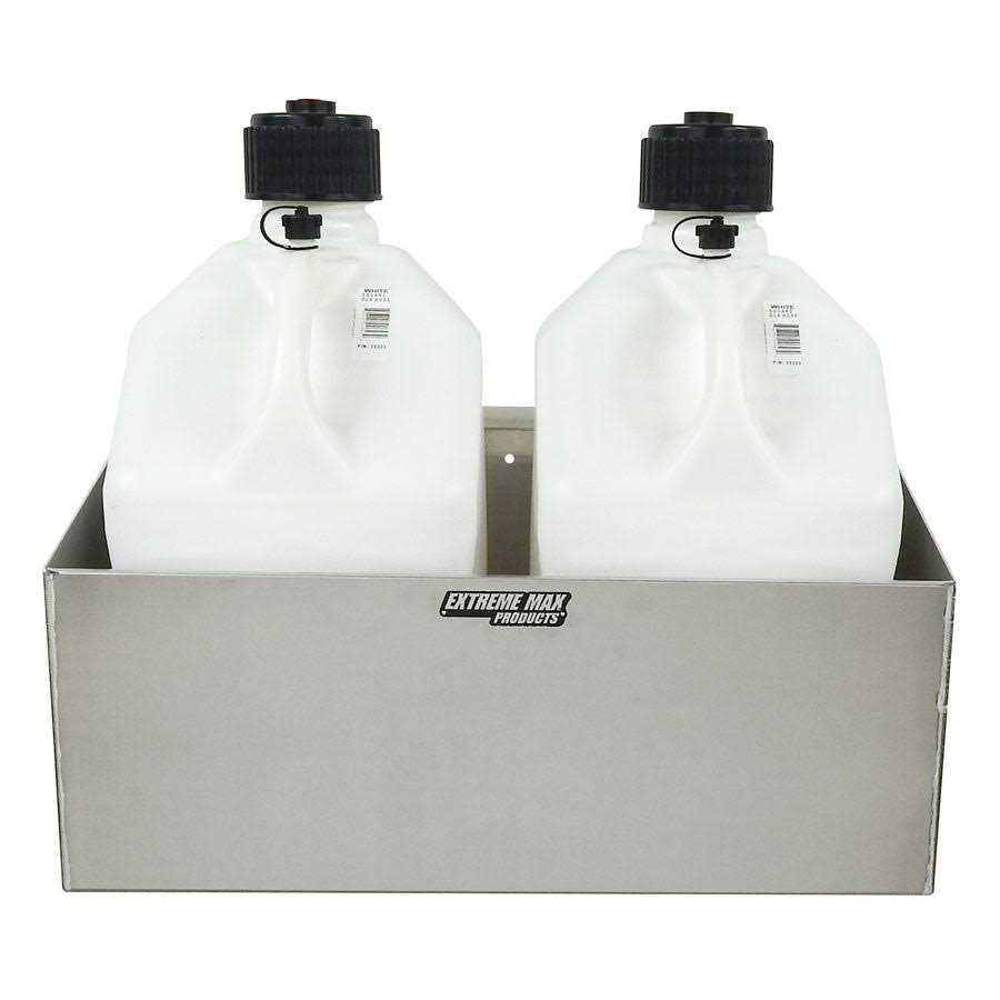 Extreme Max 5001.6044 Aluminum Dual Fuel Jug Holder Fits Two 5 Gallon Containers - Cheap Fitting
