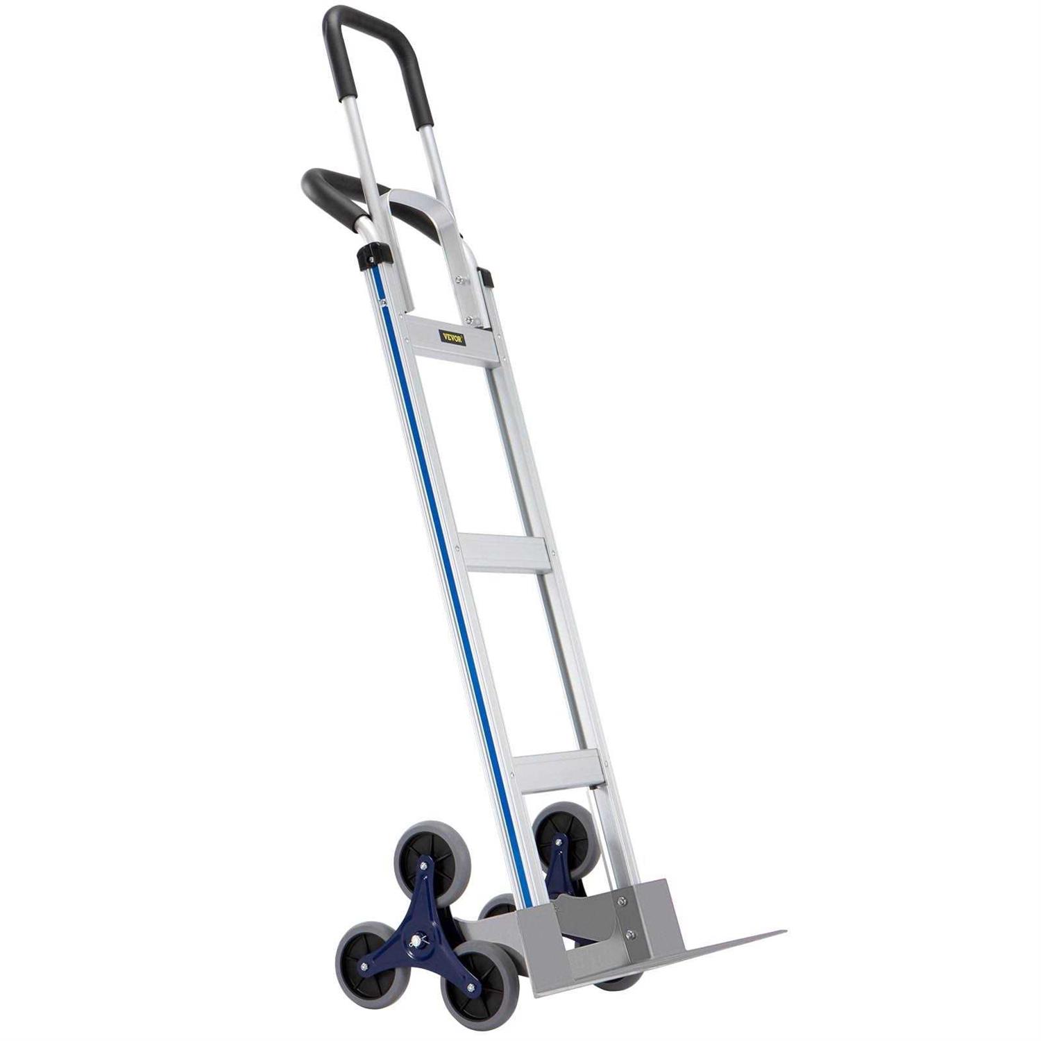 VEVOR Stair Climbing Cart 550 lbs Load Capacity Aluminum Hand Truck Dolly with Dual Handles - Cheap Fitting