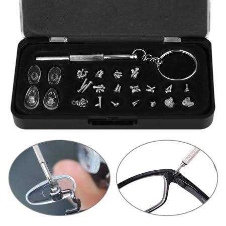 Eyeglass Repair Kit EEEkit Micro Sunglass Repair Kit with Stainless Steel Tiny Screws Nut - Cheap Fitting