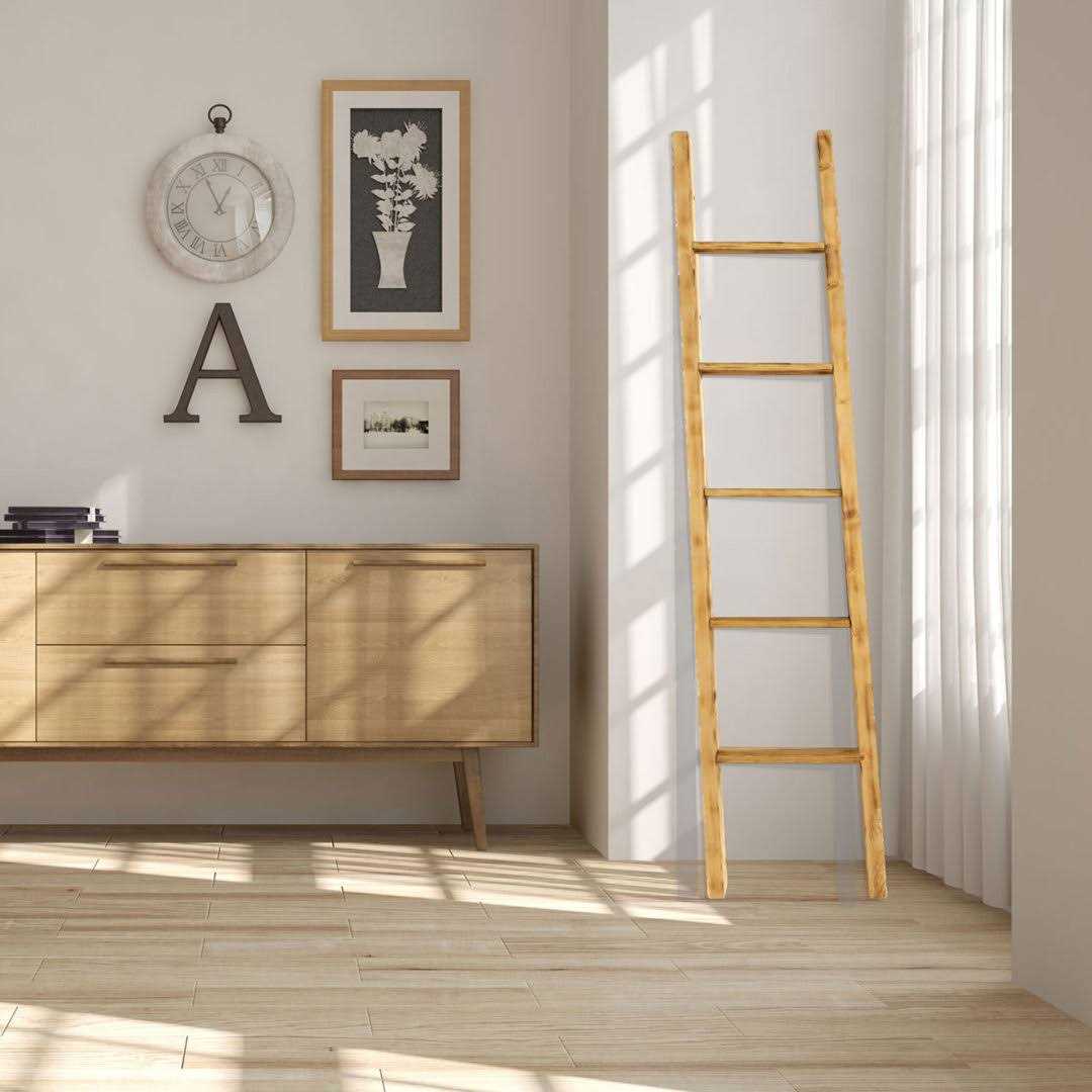 Ekena Millwork 15 inchw x inchh x 3 1/2 inchd Vintage Farmhouse Rung Ladder - Cheap Fitting