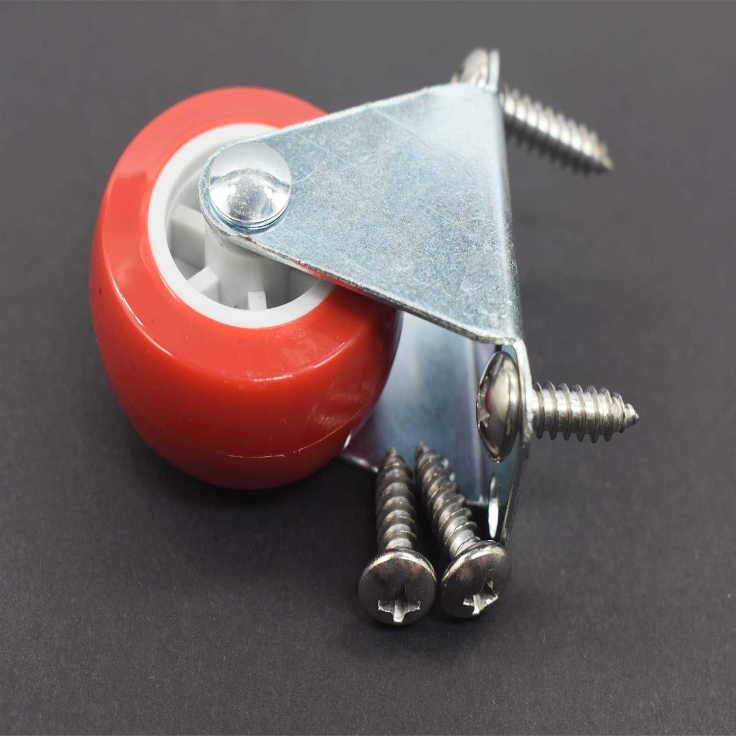 Floyutin Rigid No-swivel Plate Hard Rubber Caster Wheels for Fu - Cheap Fitting