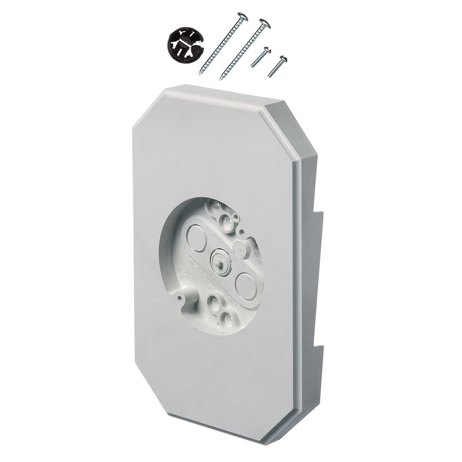 iMBAPrice 8141DBL-1 Siding Lamp Mounting Kits with Built-in Box for 1/2 Inch Outdoor Double 4 Siding Lap - Cheap Fitting