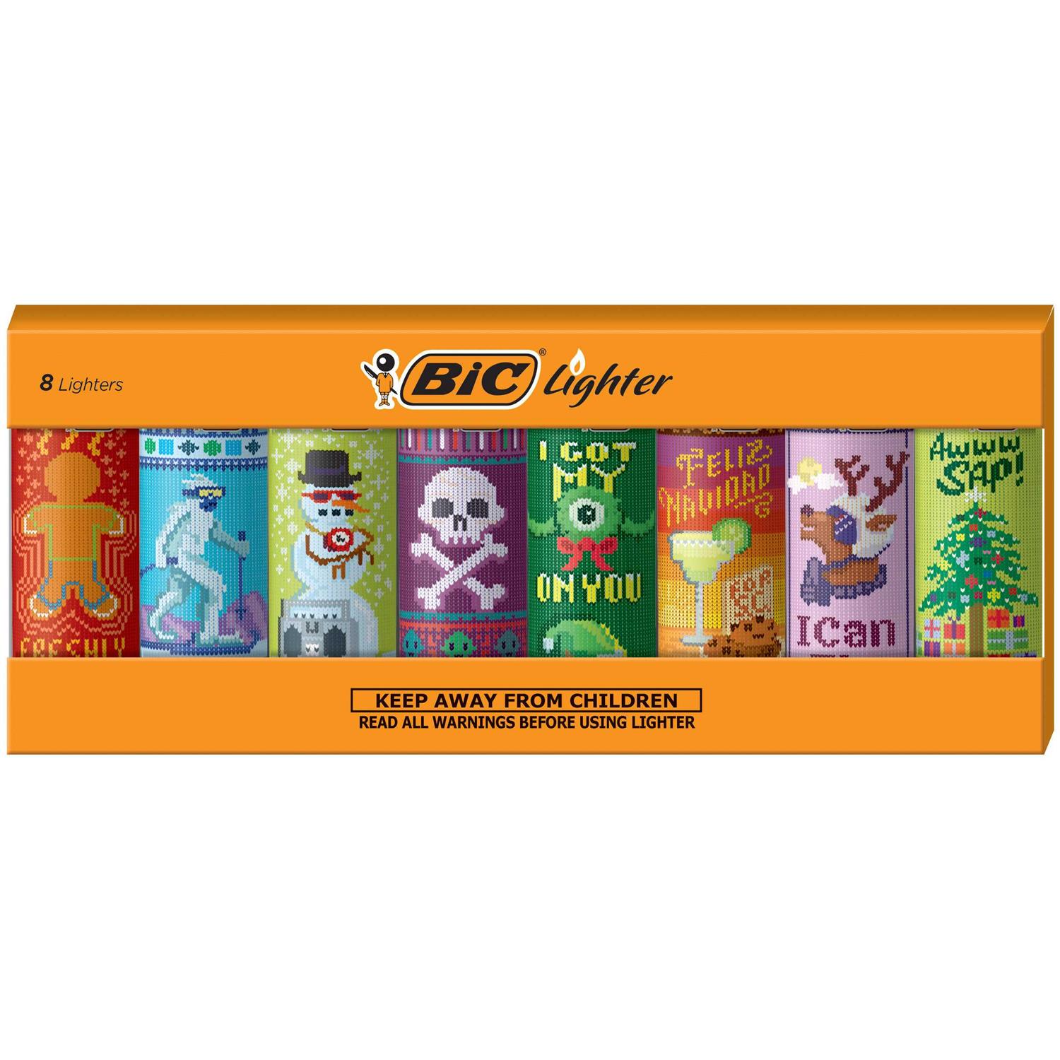 Bic Pocket Lighter Special Edition Holiday Collection Assorted Unique Lighter Designs - Cheap Fitting