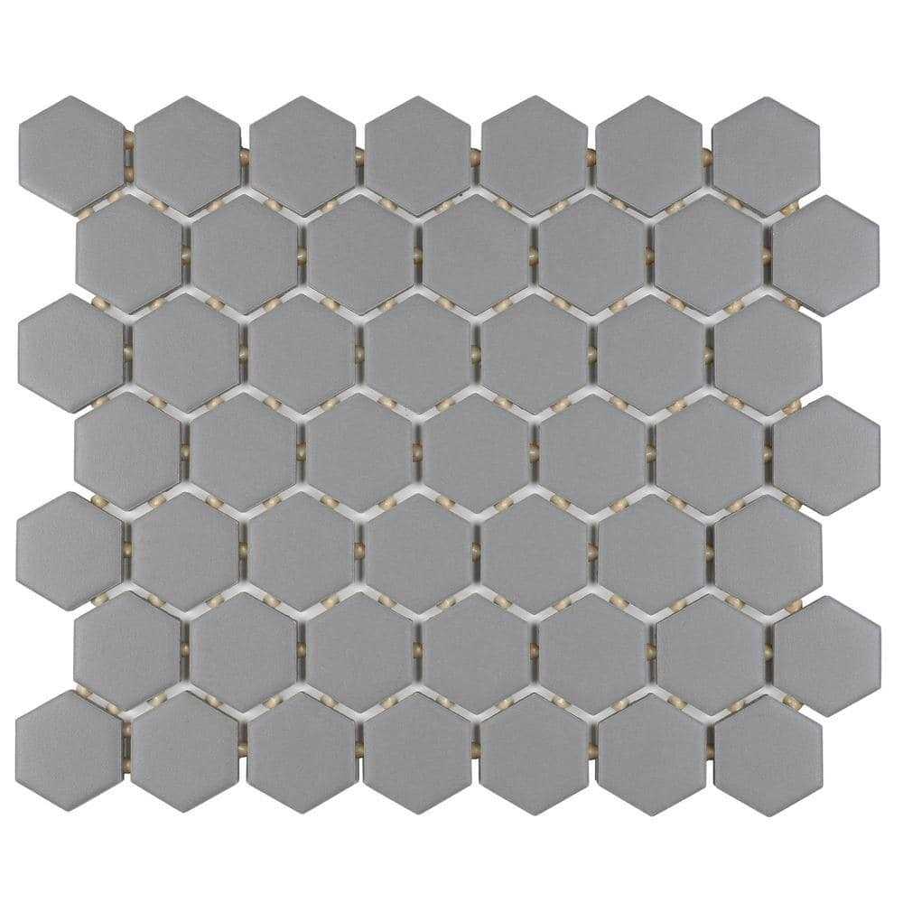 Daltile Restore 10 in. x 12 in. Glazed Ceramic Hexagon Mosaic Tile - Cheap Fitting