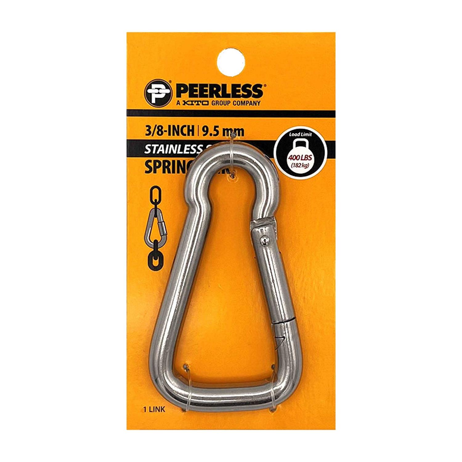 Peerless 3/8 inch Stainless Steel Spring Link - Cheap Fitting