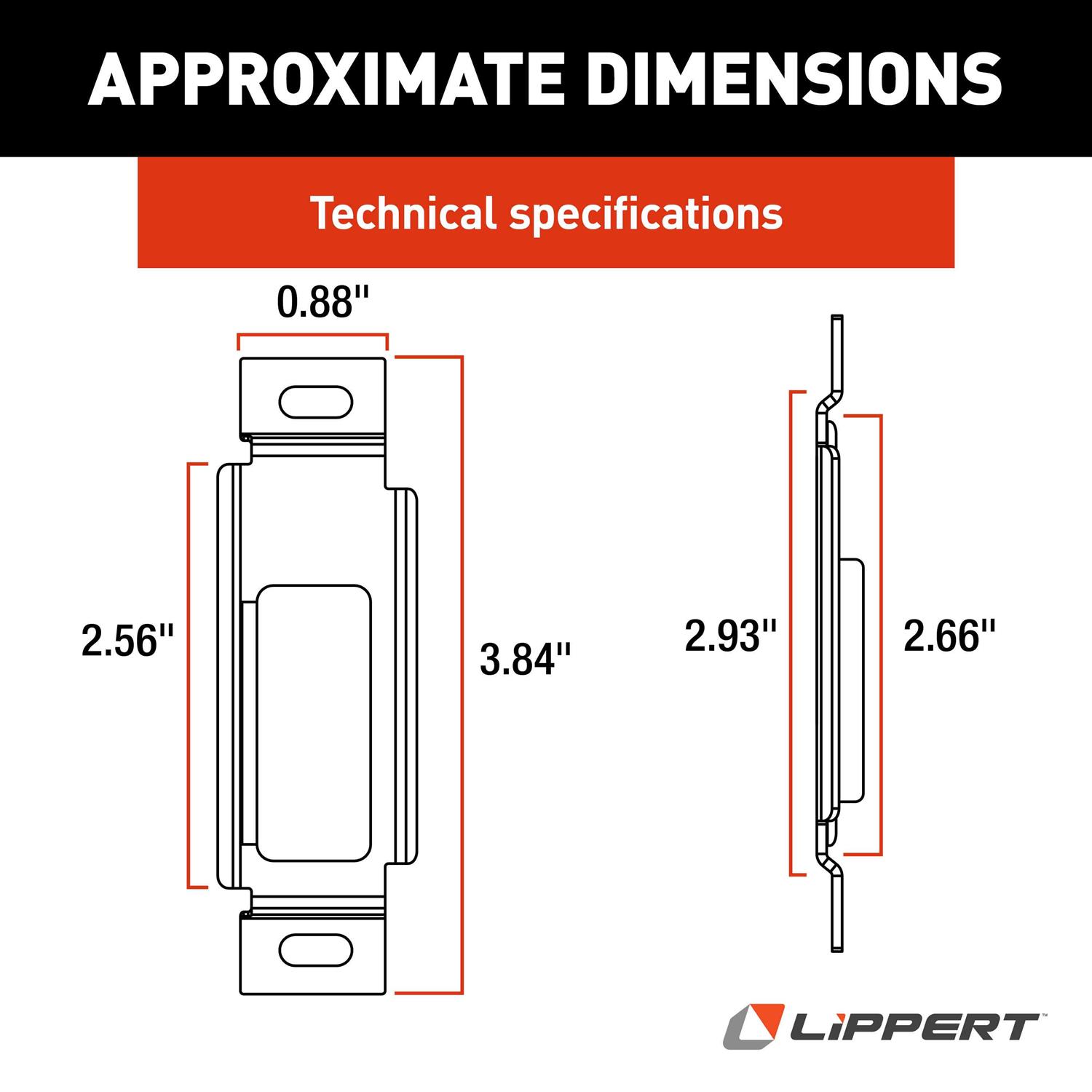 Lippert 314301 Standard Baggage Door Latch Strike - Cheap Fitting