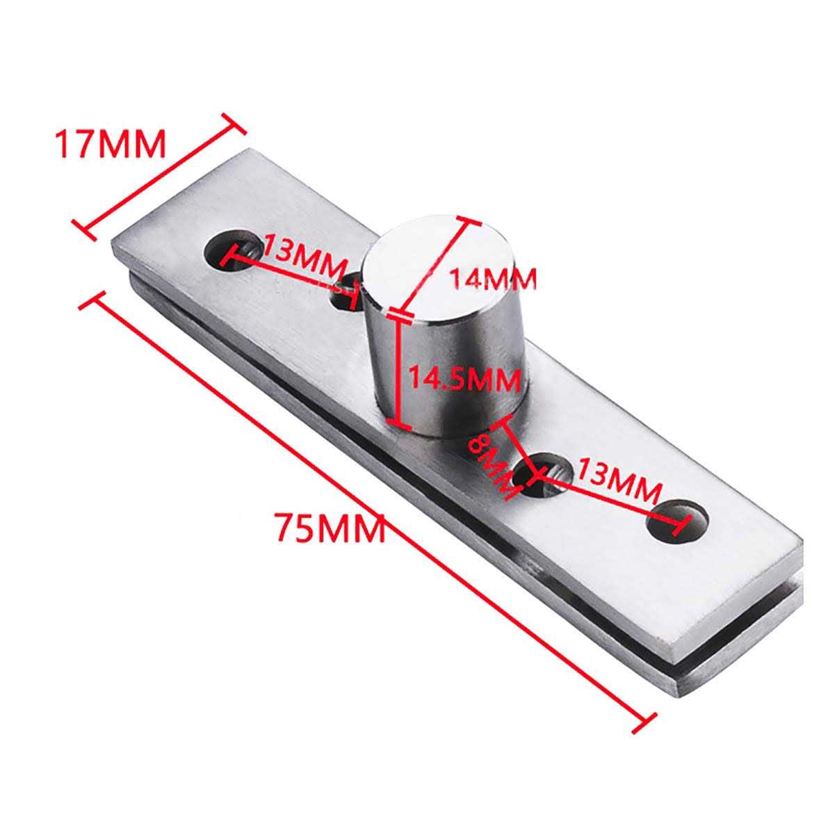 360 Degree Door Pivot Hinge Tiberham 2Pcs Stainless Steel Rotation Hidden Door Centre Shaft Pivot Hinges - Cheap Fitting